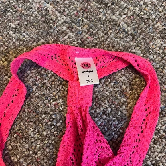 Pink swimsuit cover up - Picture 3 of 3